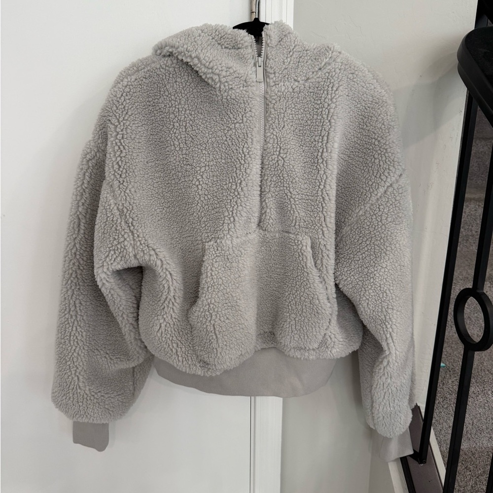 ALO Yoga Gray Teddy Jacket